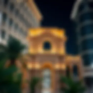 Architectural Features of Al Nasser Square Architectural details of a prominent building around Al Nasser Square