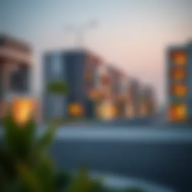 Modern residential buildings in Al Ruwayyah reflecting contemporary architecture