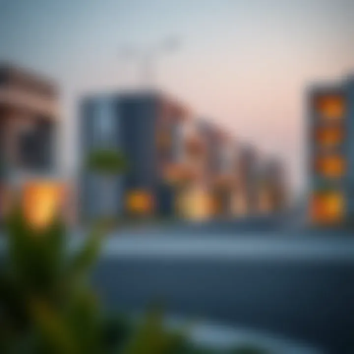 Modern residential buildings in Al Ruwayyah reflecting contemporary architecture