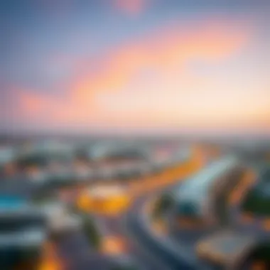 A map highlighting Al Ruwayyah's strategic location within Dubai