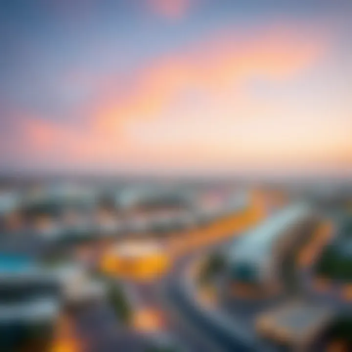 A map highlighting Al Ruwayyah's strategic location within Dubai