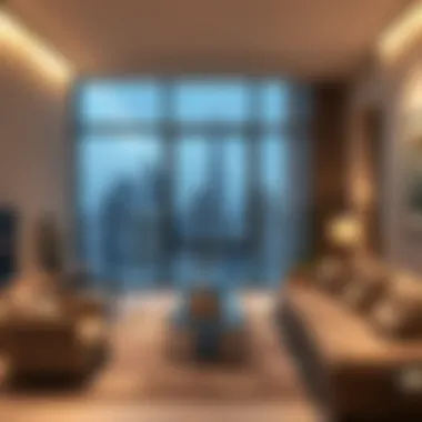 Modern Apartment: Excellence in Property Management Interior of a modern apartment managed by Al-Saqr Property Management