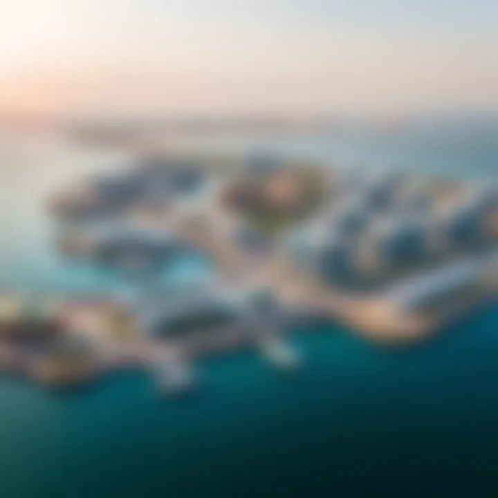 Strategic Location: Al Seef's Position in Dubai's Real Estate Landscape An aerial view of Al Seef showcasing its strategic location along the waterfront.