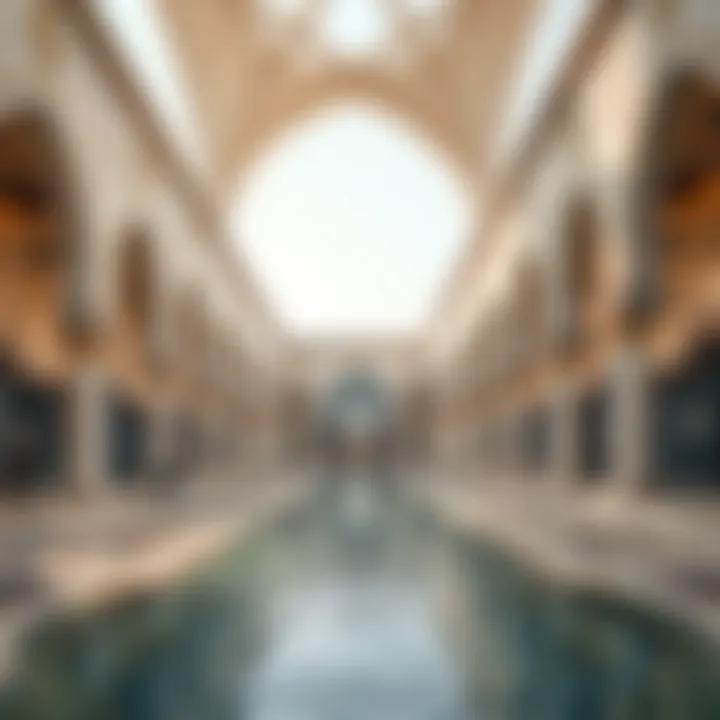 Architectural Elegance: The Design Principles of Al Seef Architectural details highlighting the intricate design elements of Al Seef.