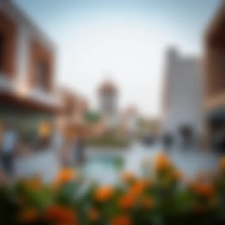 Community Life at Al Seef: Where Tradition Meets Lifestyle Vibrant community spaces filled with visitors enjoying leisure activities.