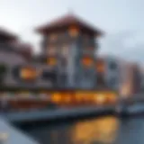 Al Seef Waterfront: A Harmonious Blend of Tradition and Modernity A stunning view of Al Seef's waterfront showcasing traditional architecture.