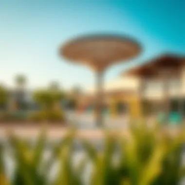 Vibrant Community Space in Al Shamka A vibrant community space in Al Shamka featuring recreational facilities