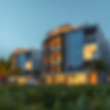 Modern Real Estate Development in Al Shamka A modern real estate development project in Al Shamka highlighting investment opportunities