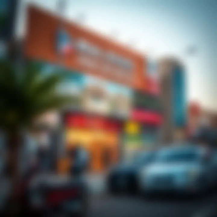 A bustling real estate office in Arjan featuring property listings