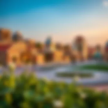 Scenic view of residential properties in Arjan with family-friendly amenities