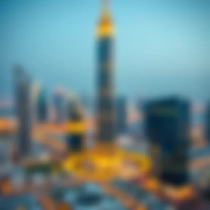 Market analysis graphic depicting investment trends related to Baniyas Tower