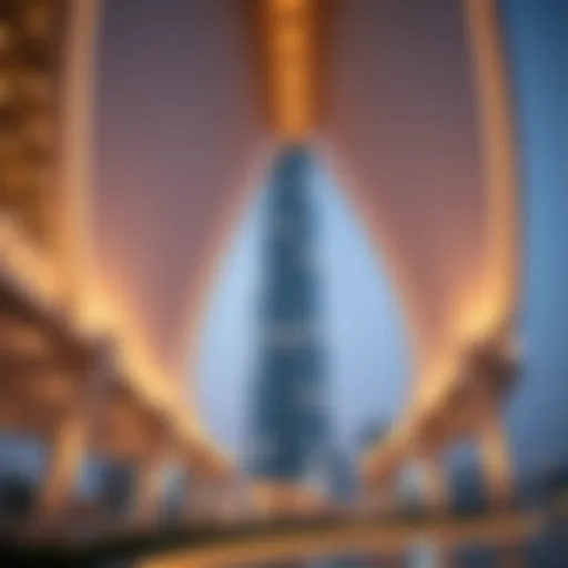 Stunning view of Bay Gate Tower's unique architectural design