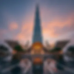 Stunning view of Burj Binghatti's architectural design