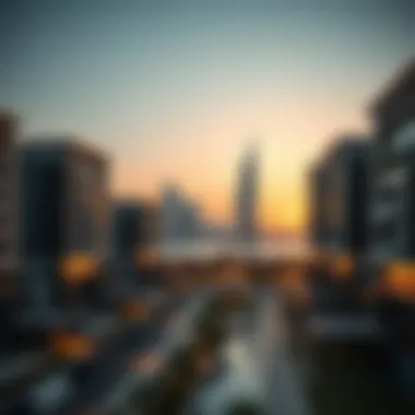Architectural Excellence in Dubai A serene view of Nakheel's architectural projects reflecting Dubai's skyline