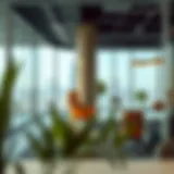 Modern coworking space with stunning views of Dubai Marina