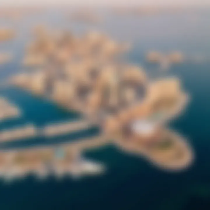 Aerial view of Damac Maritime City showcasing its impressive skyline and waterfront.