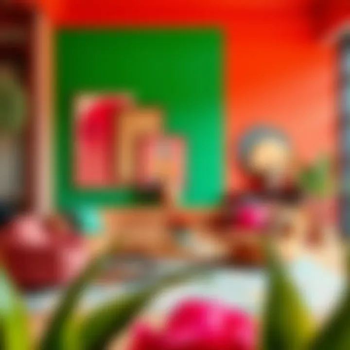 Vibrant color palettes used by Dubai decor firms