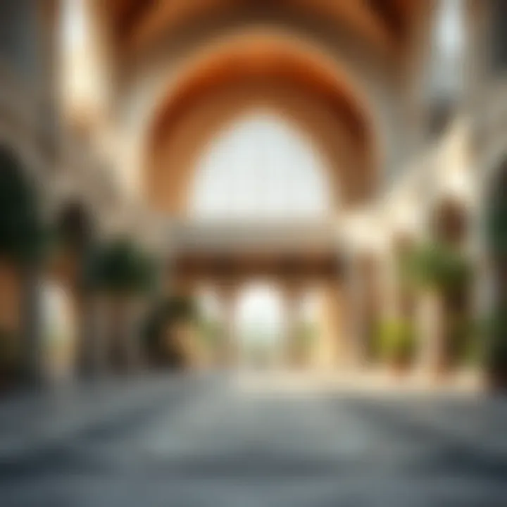 Architectural details highlighting the cultural influences in Dubai International City