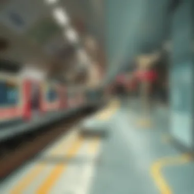 Map showcasing connectivity between different Metro stations