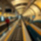 Detailed overview of Dubai Metro zones with highlighted routes