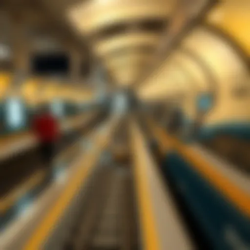 Detailed overview of Dubai Metro zones with highlighted routes