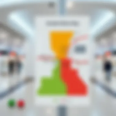 User-friendly layout of the Dubai Metro zones map
