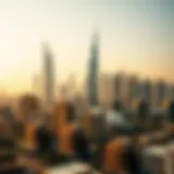 Stunning skyline view of Dubai featuring executive residences