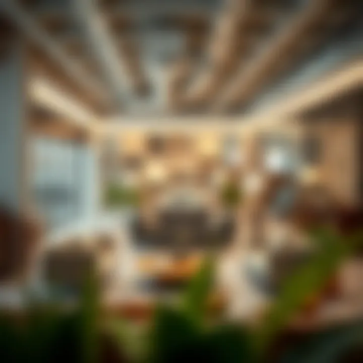 Interior layout highlighting diverse home furnishing displays.