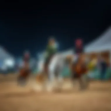 A lively equestrian event showcasing thrilling competitions and talented riders