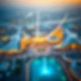 Aerial view of Expo Dubai showcasing the architectural marvels