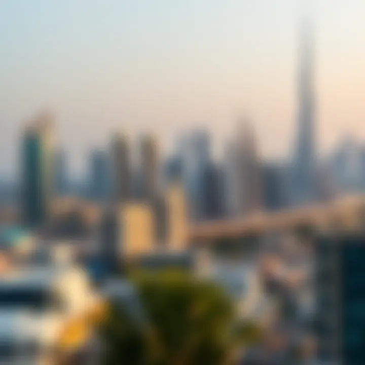 Skyline view of Dubai showcasing Insta properties