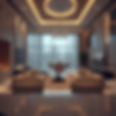 Interior layout of a luxurious Insta property