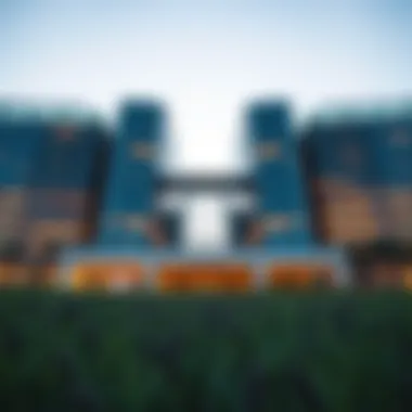 Architectural Marvel of ู
ูู WTC Stunning exterior view of ู
ูู WTC at Dubai World Trade Center