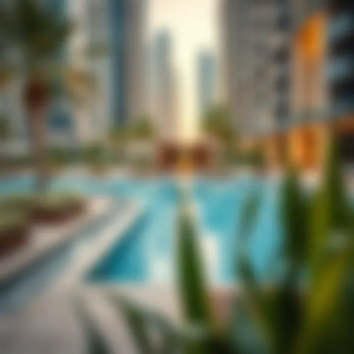 Luxurious amenities near Nation Towers, highlighting lifestyle options