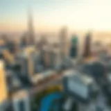 Modern Dubai Skyline Aerial view of Dubai's skyline showcasing modern architecture