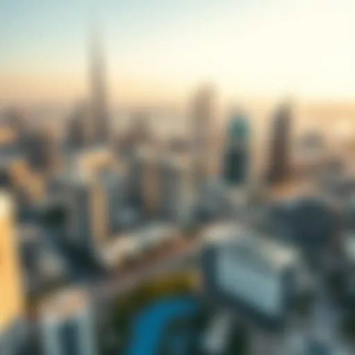 Modern Dubai Skyline Aerial view of Dubai's skyline showcasing modern architecture