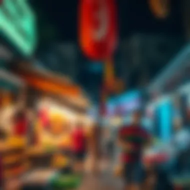 Vibrant market scene in a hidden gem area of Dubai