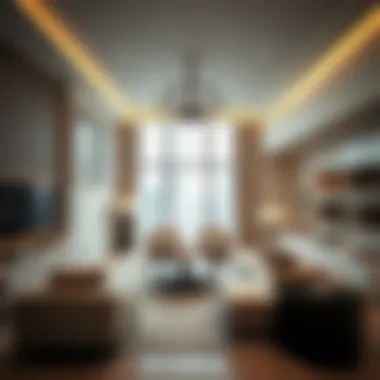 Interior Luxury at Oceana Residences Elegant living room interior with modern furnishings