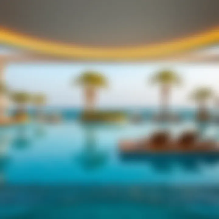 Relaxation at the Oceana Poolside Luxurious pool area with palm trees and sun loungers