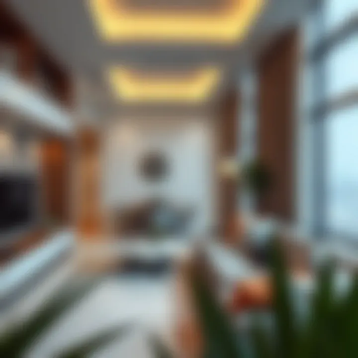 Modern amenities in one-bedroom apartments near Burjuman Metro