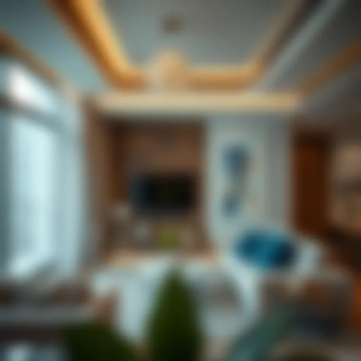 Cozy furnished apartment interior in Dubai