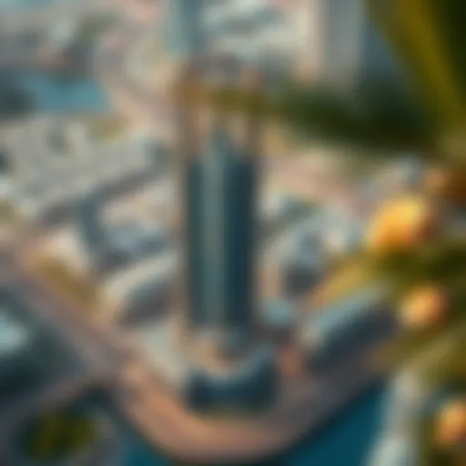 Aerial Perspective of One Zabeel Aerial view of One Zabeel showcasing its exceptional design