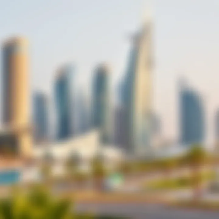 Render of One Zabeel showing its significance within Dubai's urban landscape