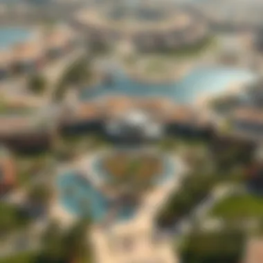 Aerial view of Park Zabeel highlighting its design and layout