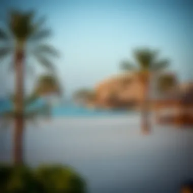 Serene beachfront of Raffles The Palm