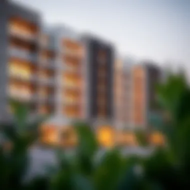 Modern architectural design of Ras Al Khor apartments