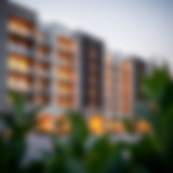 Modern architectural design of Ras Al Khor apartments