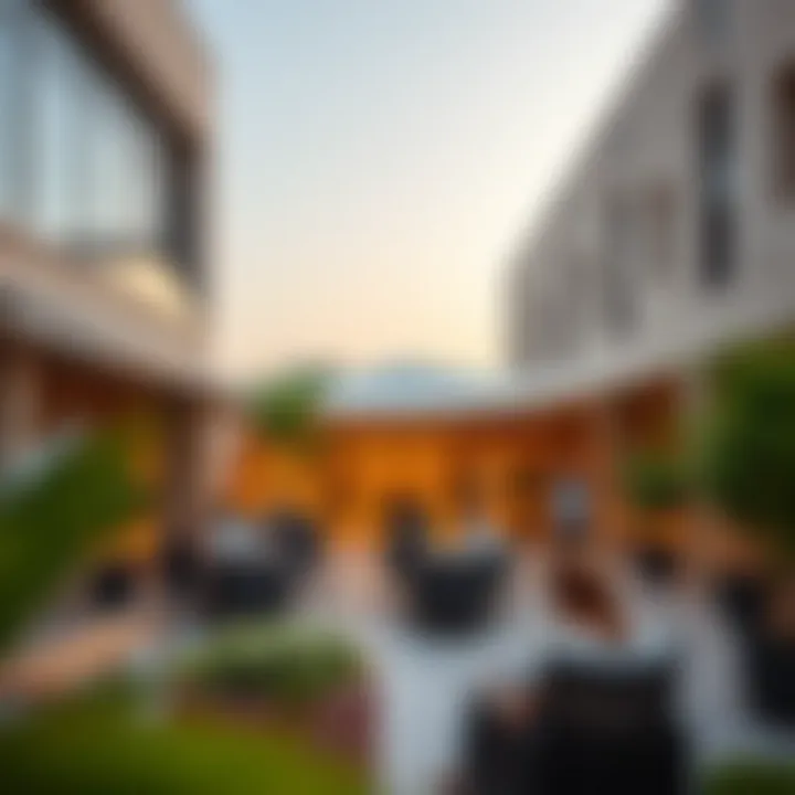 Community spaces in روضة النايفة promoting social interaction