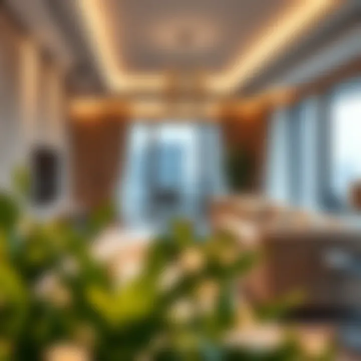 Luxurious living space inside Safi Apartments highlighting contemporary design