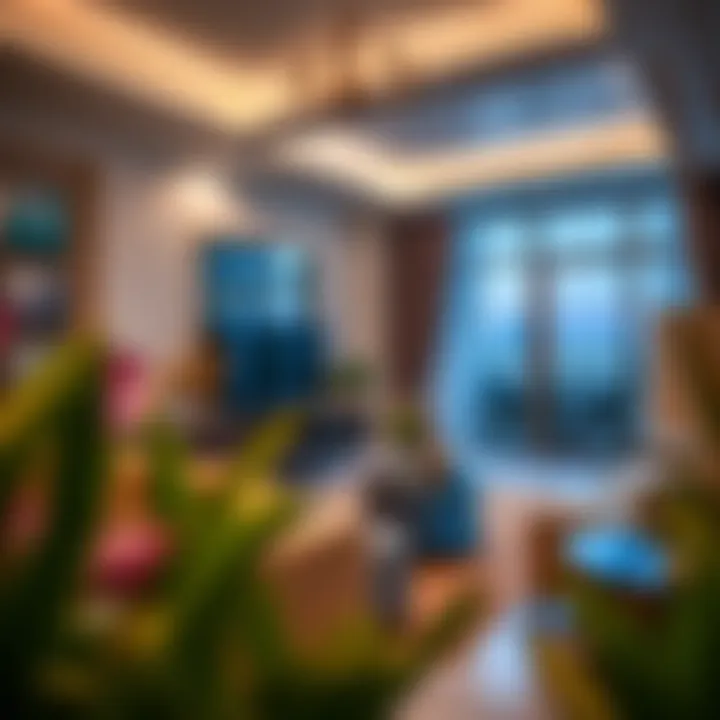 Elegant living room in a short-term rental